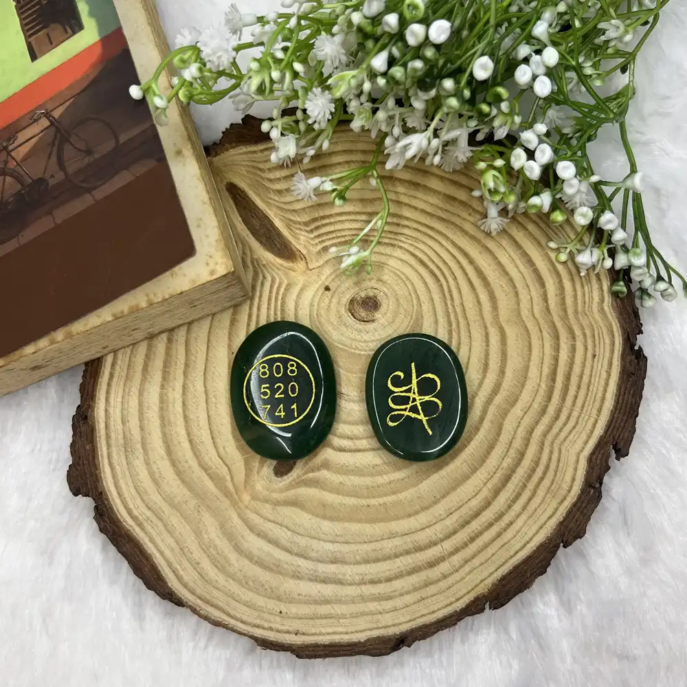 Green Jade Zibu Coin