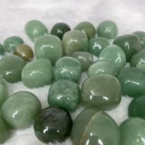Green-aventurine tumbled stones