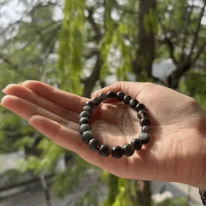 black obsidian wealth bracelet