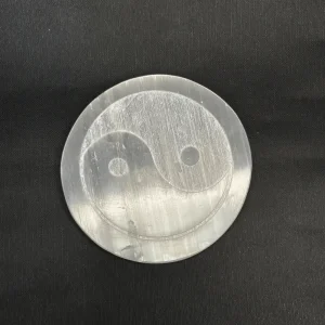 selenite plate yin and yang