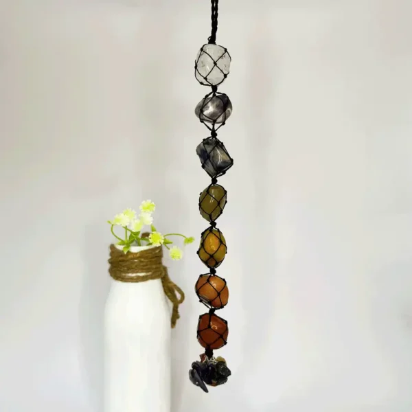 Chakra Healing Crystal Ornament With Seven Stones